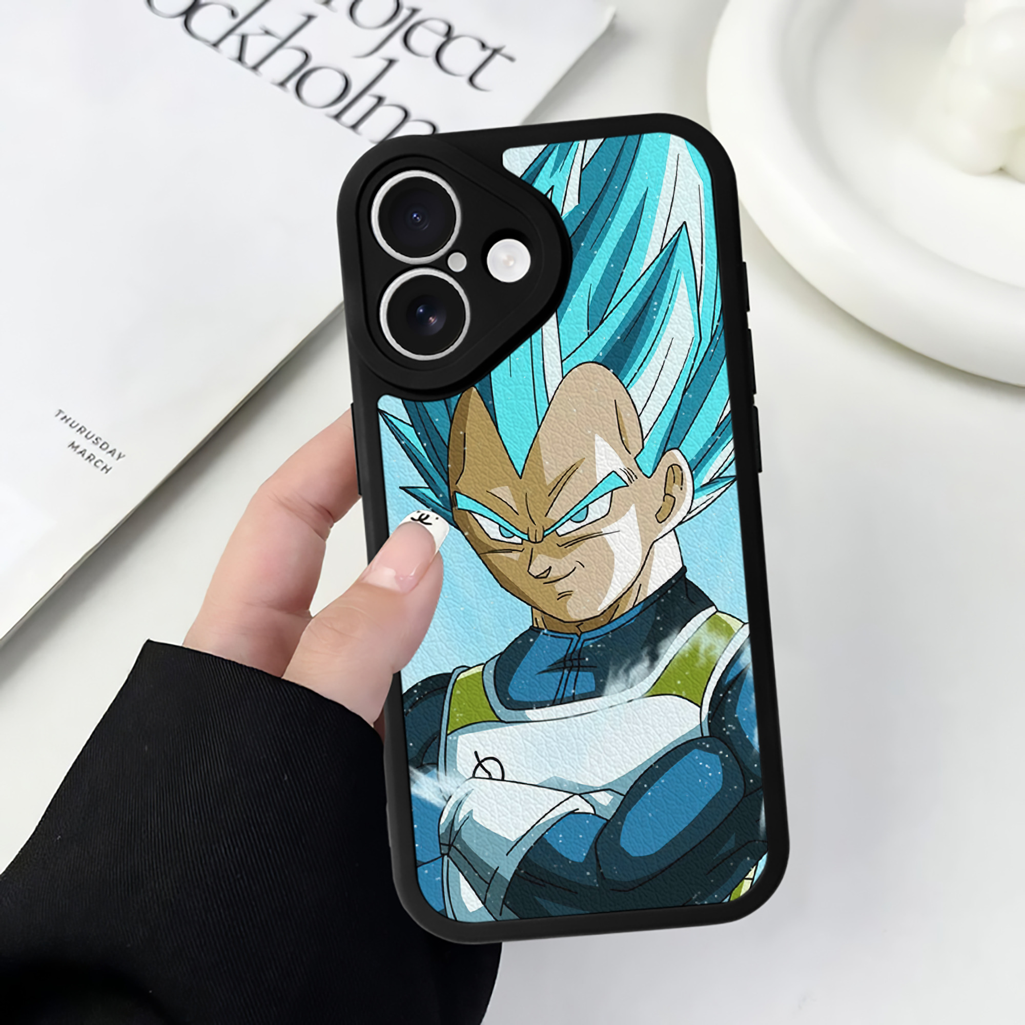 （画像用） ドラゴンボール DRAGON BALL 【iPhone 16シリーズ対応】シリコンスマホケース（レザー調） 材質：シリコン
